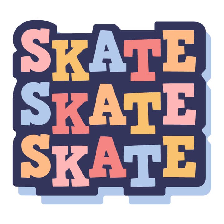 Autocollant Vinyle Skate Skate Skate pour la vente par Denali & Co.