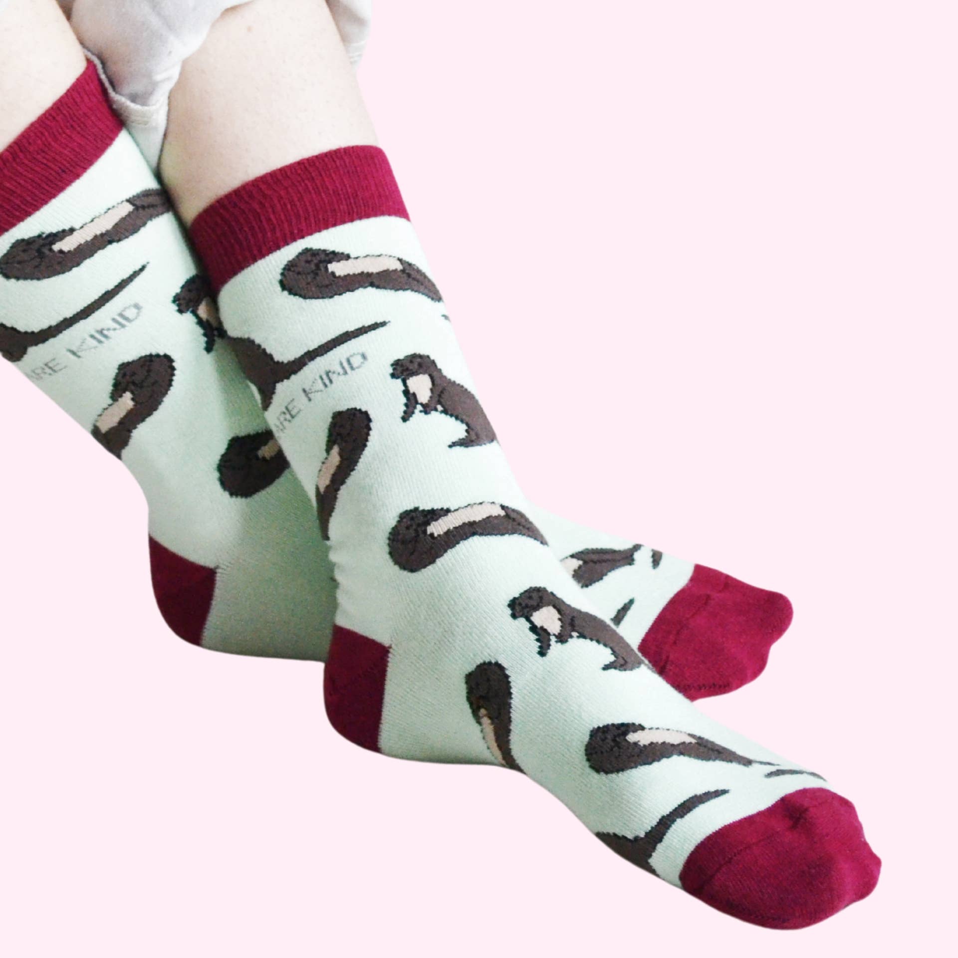 Bare Kind Socks - Wholesale Socks - Unisex - Otter Socks | Bamboo Socks | Pastel Green Socks4