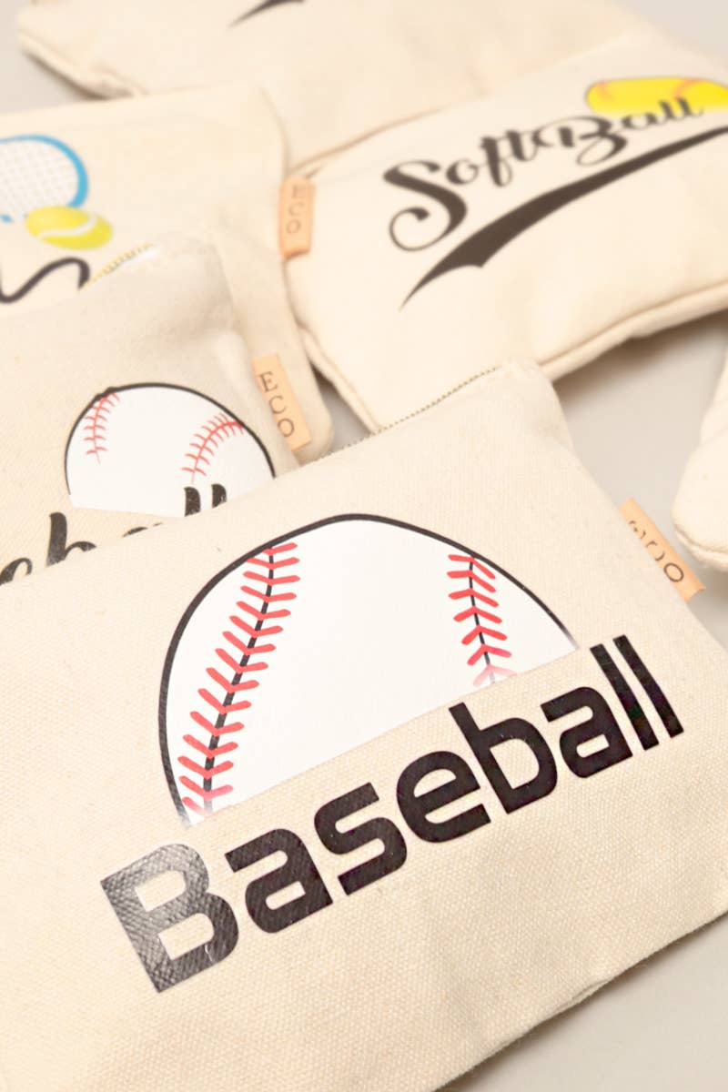 Fashion City - Wholesale Pouch - Women's - Sports Print Cotton Canvas Eco Pouch Bags12