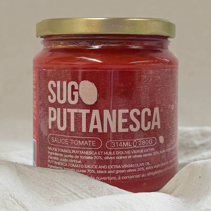 Sugo Puttanesca – puttanesca tomatsås med extra jungfruolja (280 g) för wholesale av OLIO DI SERRA