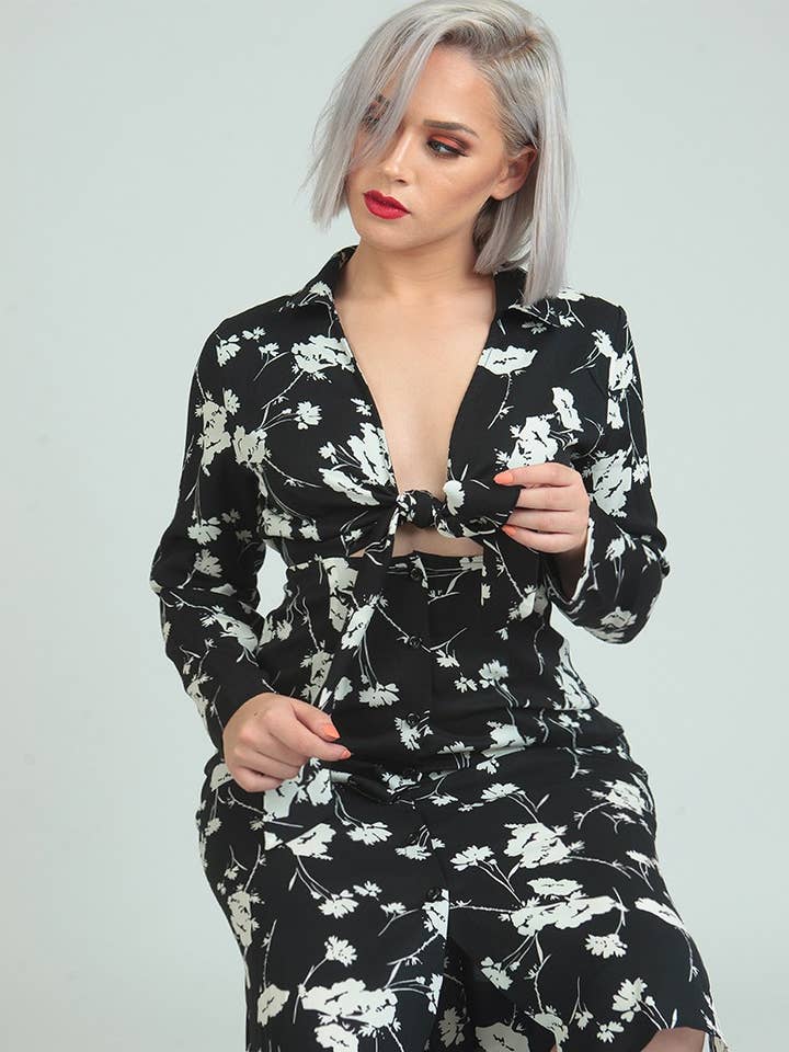 Evon Paris - Floral print dress for wholesale by Evon Paris