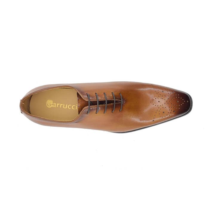 Carrucci Shoes - Wholesale Oxford Shoes - Men's - Hand Burnished Leather Wholecut Calf Oxford13