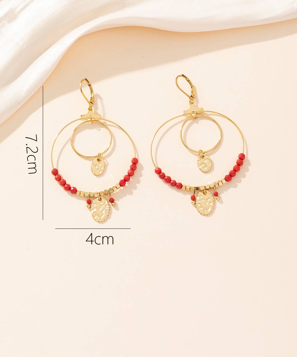 Blossom bijoux – wholesale Dangle earrings – 24BOA010 Steel Sleeper Earrings1