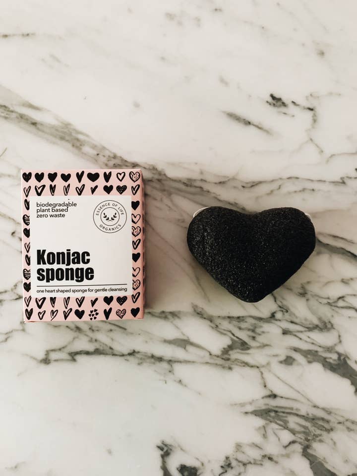 Éponge Konjac 100% compostable, pour la vente par Essence of Life Organics