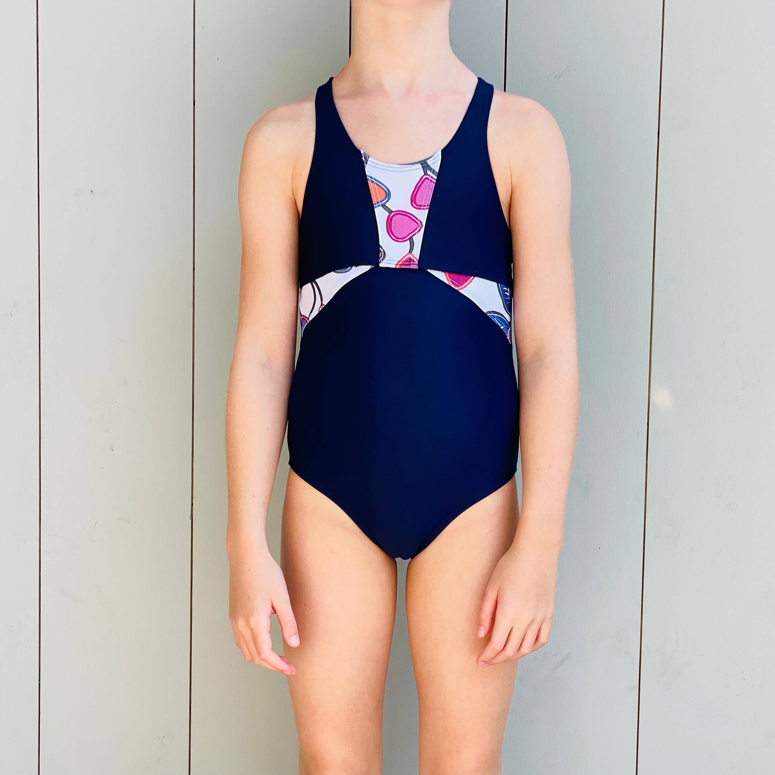 BLU/FIORI DI CAMPO Tuta Sunshine Ragazza | Navy/Fiori di campo in vendita all'ingrosso su Faire1