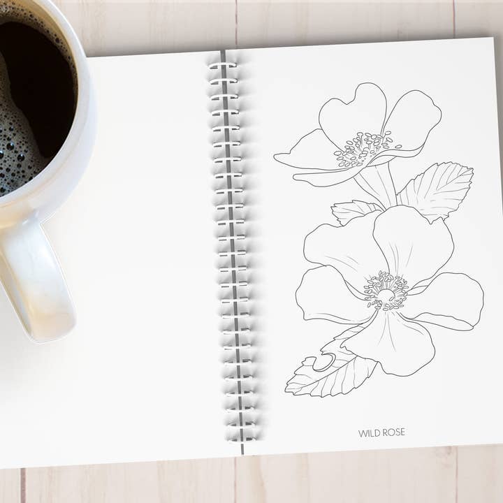 The Snow Finch - Wholesale Coloring & Activity Book - Adult - Floral Alaska Art Coloring Book8