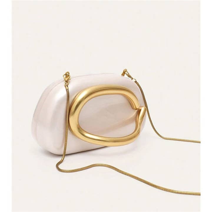 Acrylic Shell Clutch For Wedding Evening for wholesale by MoodGold