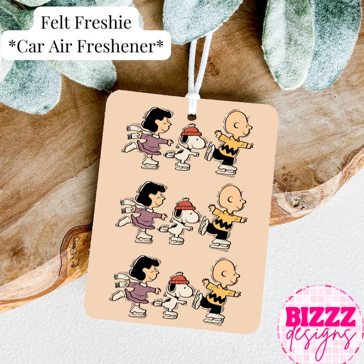 Bizzz Designs - Wholesale Car Freshener - Women's - Charlie Brown Felt Freshies - Christmas Car Air Fresheners0