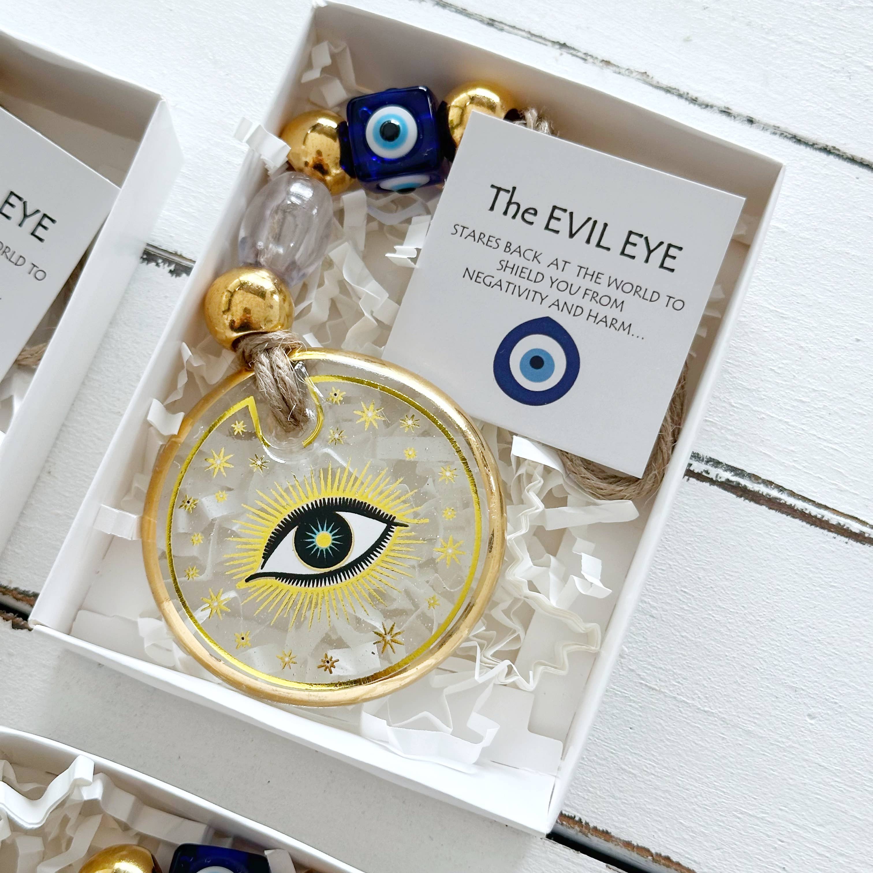 Evileyefavor - Wholesale Wall Sign - Evil Eye Wall Hanging, Gold Evil Eye Wall Decor, Protection1