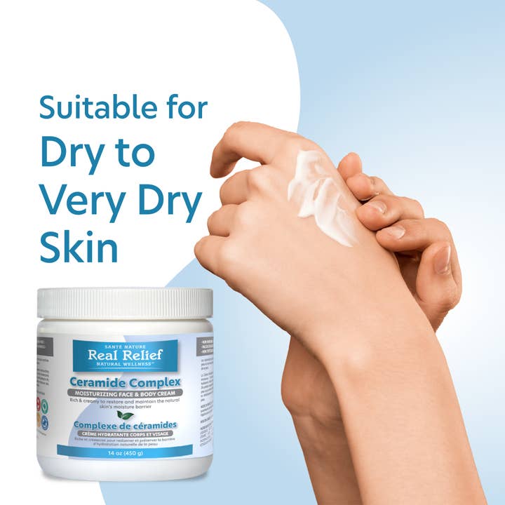 homeolab International Inc - Vente Crème hydratante pour le visage - Crème hydratante Real Relief Ceramide Complex 14 oz2