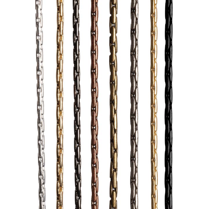 0.7mm Beading Snake Chain - Available in Various Colors - Sold by the Foot | CH 2350 for wholesale by Continental Beads