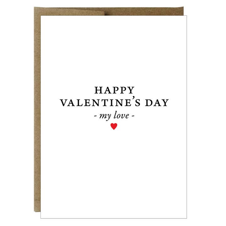 Carte de voeux Happy Valentine's Day My Love pour la vente par Idea Chic