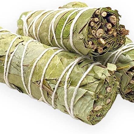 Yerbero - 3 Premium 4'' Long California Floral White Sage + Eucalyptus | Smudging Kit for Love, for wholesale by YERBERO