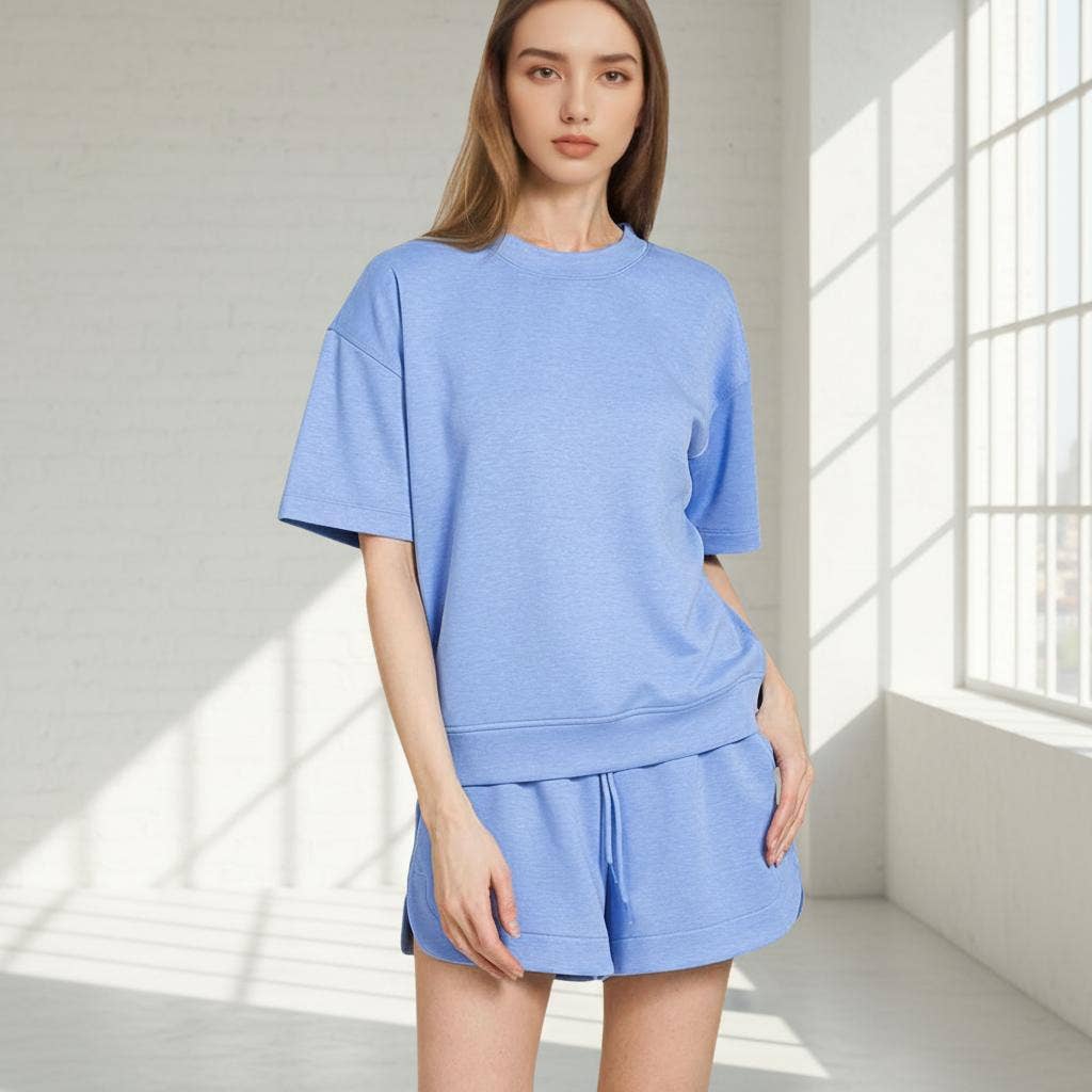 42POPS – wholesale Lounge set – Women's – `.Scuba Sweatshirts & Shorts 2PC Set12