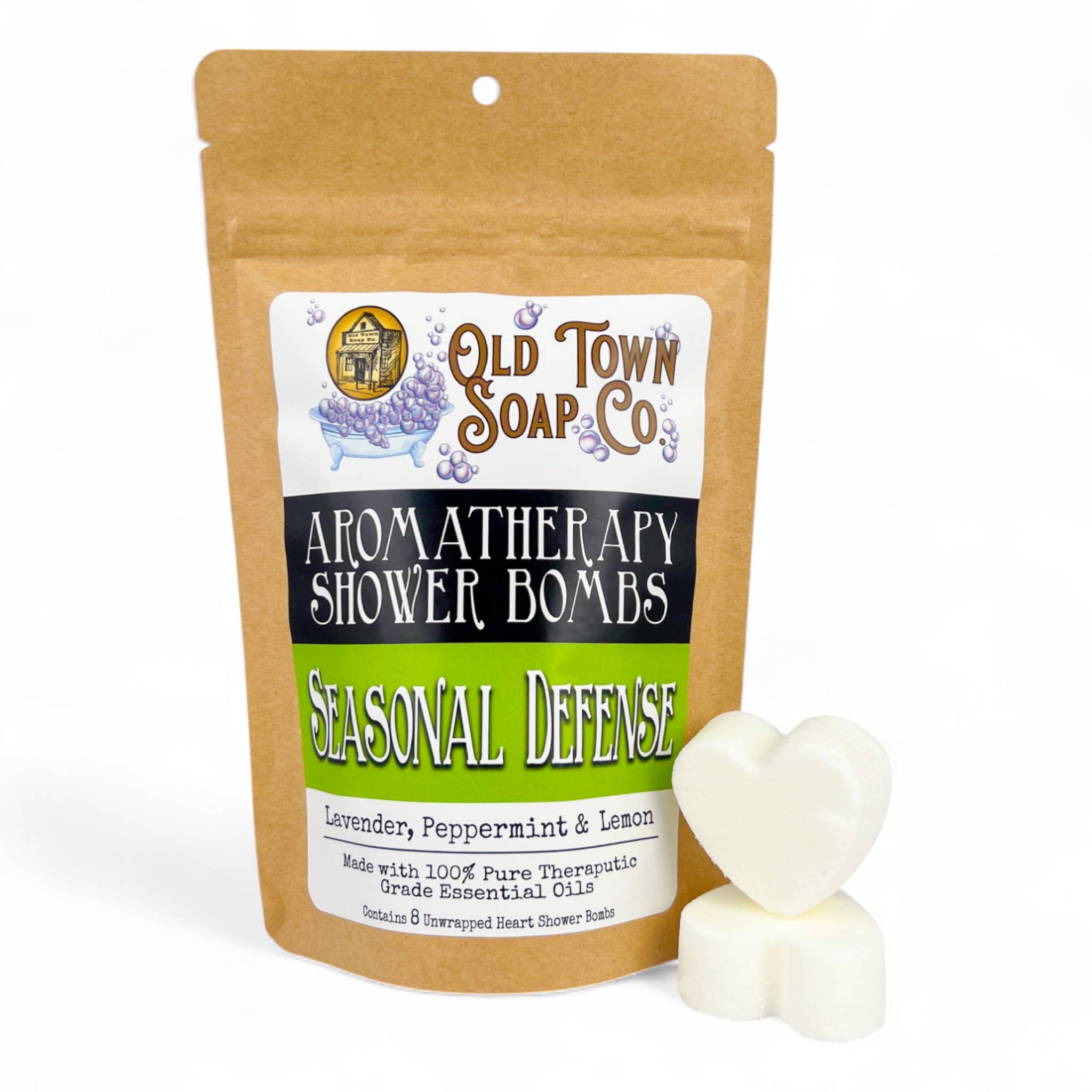 Old Town Soap Co. - Wholesale Shower Steamer/Bomb - Shower Bombs/Steamers -8 Pack -Avail in 12 Blends #1 Seller6