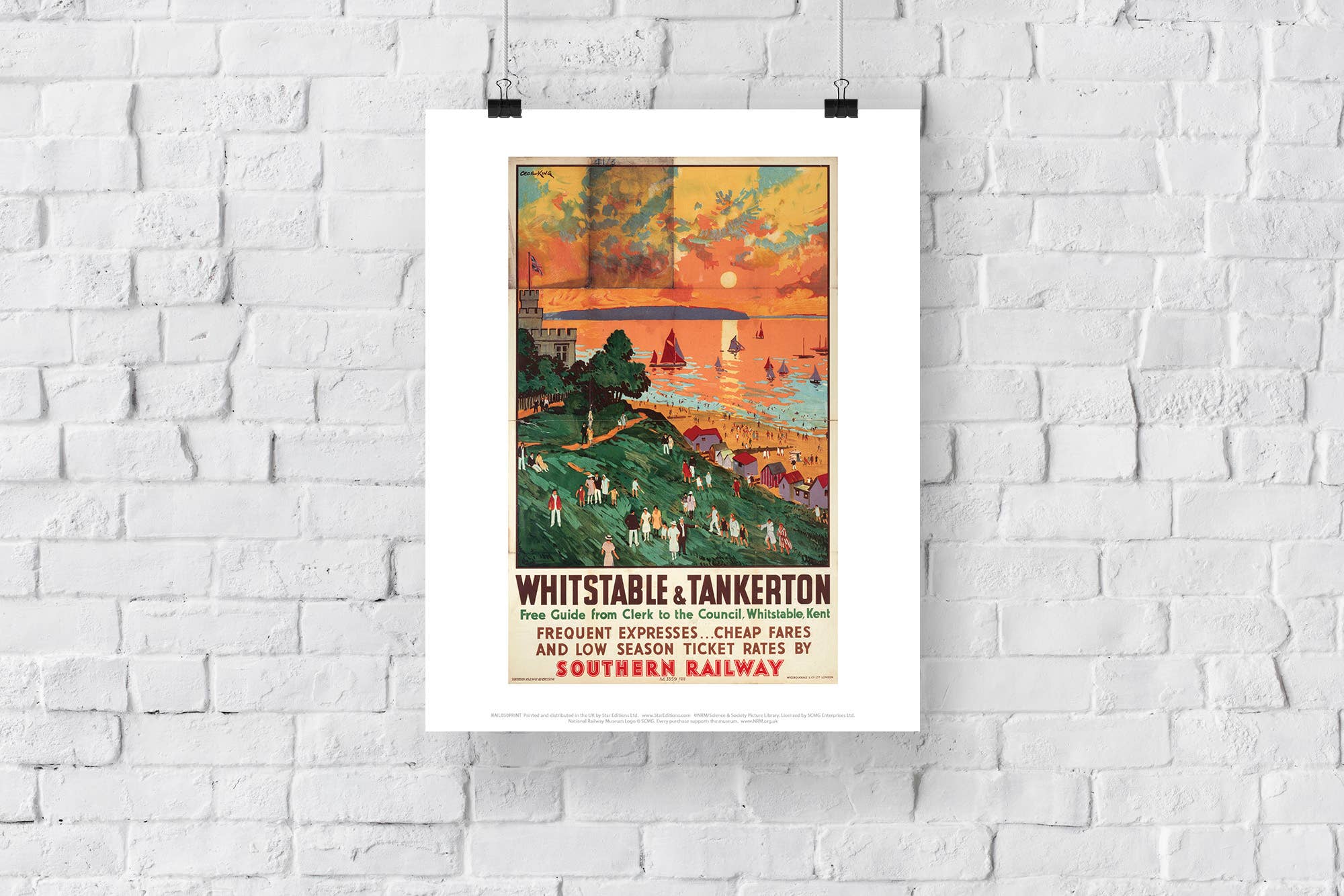 Star Editions – wholesale Art print – Whitstable And Tankerton - 11X14” Premium Art Print2
