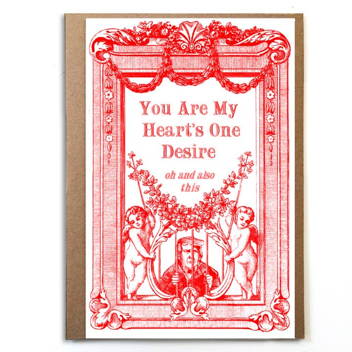 Prison Valentine: Political Liberal Valentine; Trump in Jail for wholesale by A Zillion Dollars