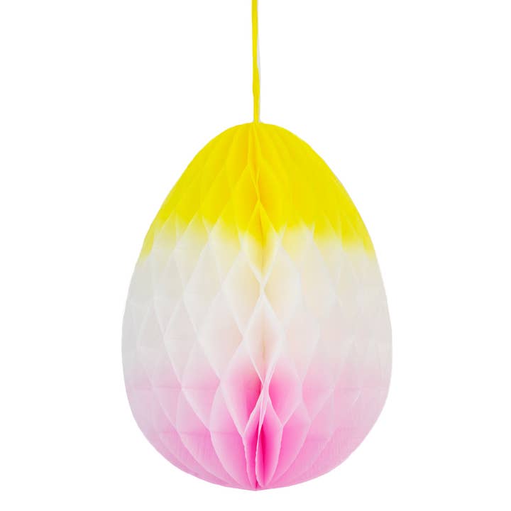 Talking Tables USA - Wholesale Decal - Party Decorations - Large Honeycomb Easter Egg Decoration | 15.5'' | Easter |
