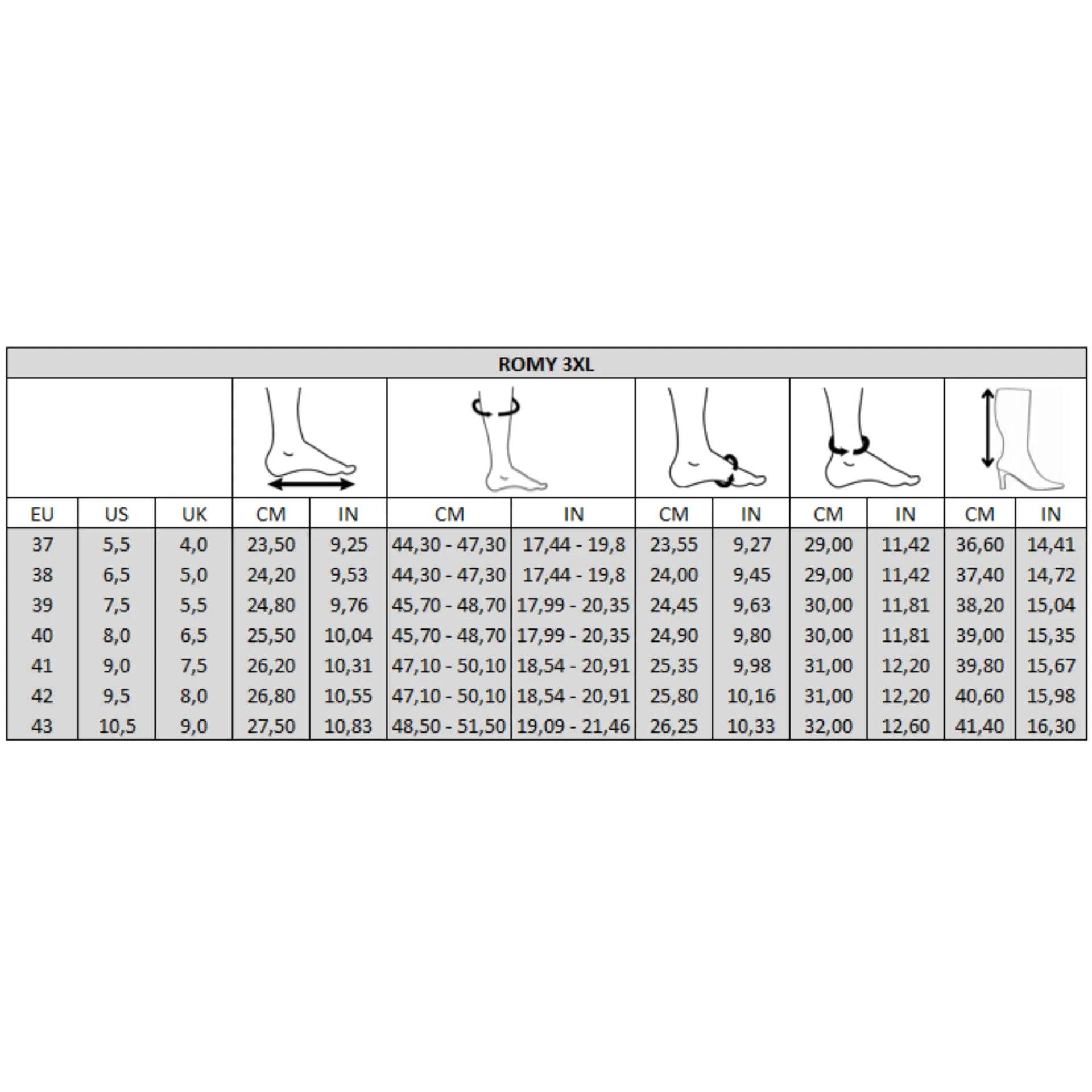 Gabylou - Wholesale Boots - Women's - Wide Calf Boots 3XL - Romy Model11