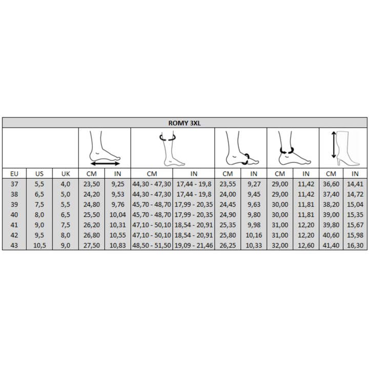 Gabylou - Wholesale Boots - Women's - Wide Calf Boots 3XL - Romy Model11