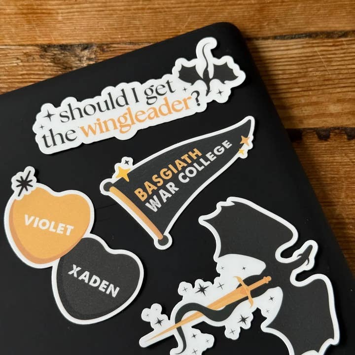 Good Girls Book Club - Wholesale Sticker - A Rider Without It's Dragon Arch Sticker, Fourth Wing 1