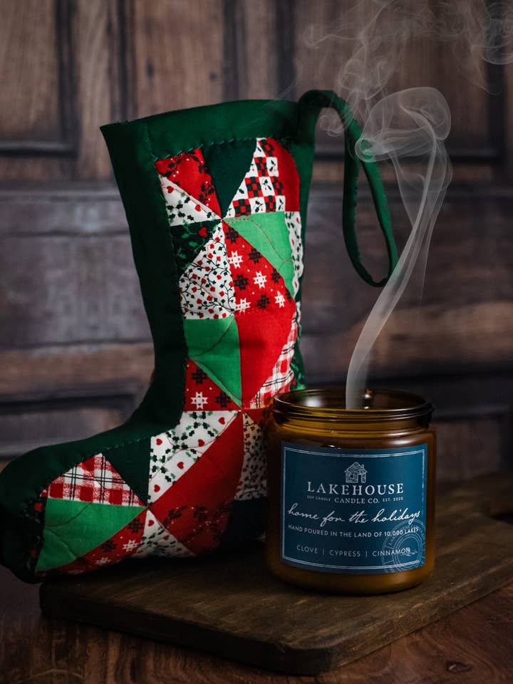 Home for the Holidays for wholesale by Lakehouse Candle Co.