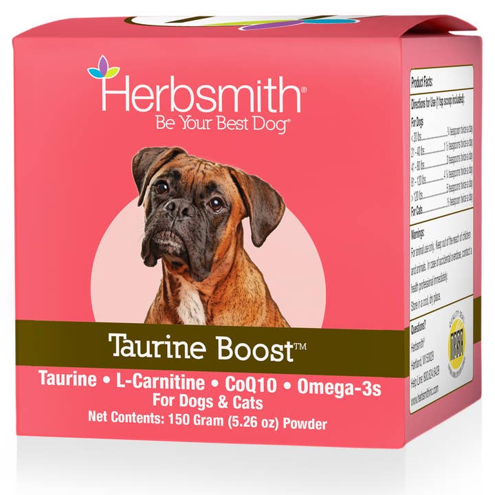 Herbsmith - Wholesale Pet Supplement - Cat/Dog - Taurine Boost - Featuring Taurine • L-Carnitine • Omega 3's • Coenzyme Q101