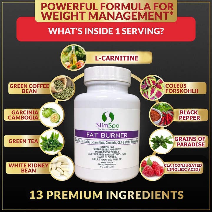 SlimSpa The Body Care Specialists - Wholesale Oral Supplement/Vitamin - Fat Burner Maximum Strength (60 caps)7