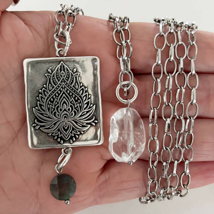 Katia Designs - Wholesale Pendant/Charm Necklace - "Fearless" Mandala Original Necklace