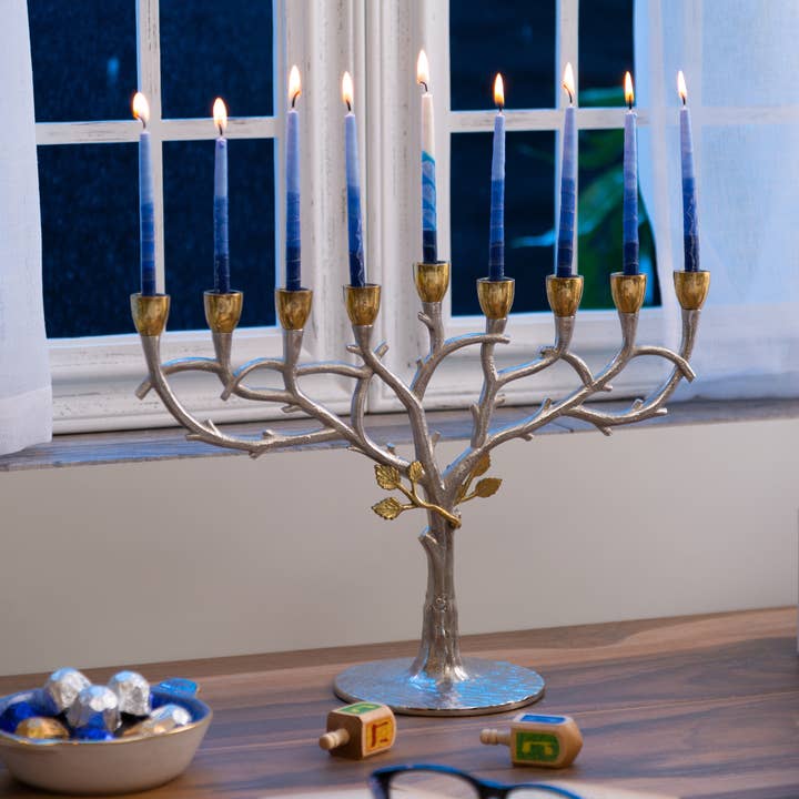 CLASSIC TOUCH DECOR INC. – Engroshandel Menorah – Olie- Menorah i guld og nikkel2