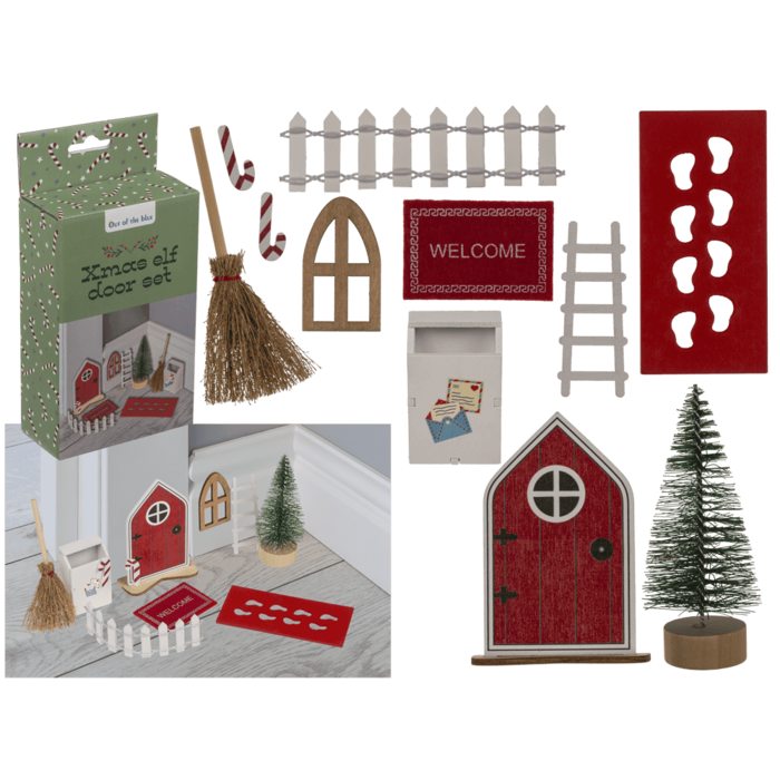 Out of the blue KG - Wholesale Christmas Decoration - X-Mas elf door set,0