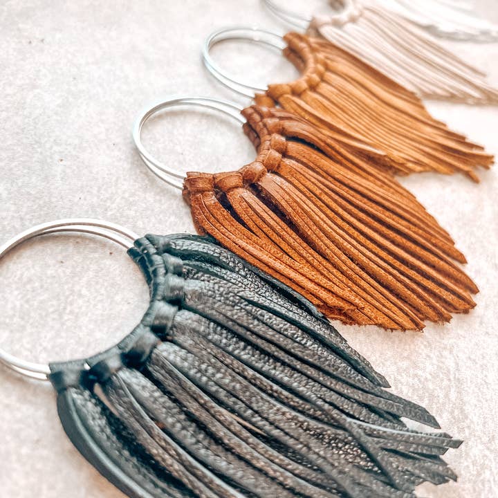 Fringed In Faith - Wholesale Dangle Earrings - Cascade Fringe Hoops Earrings