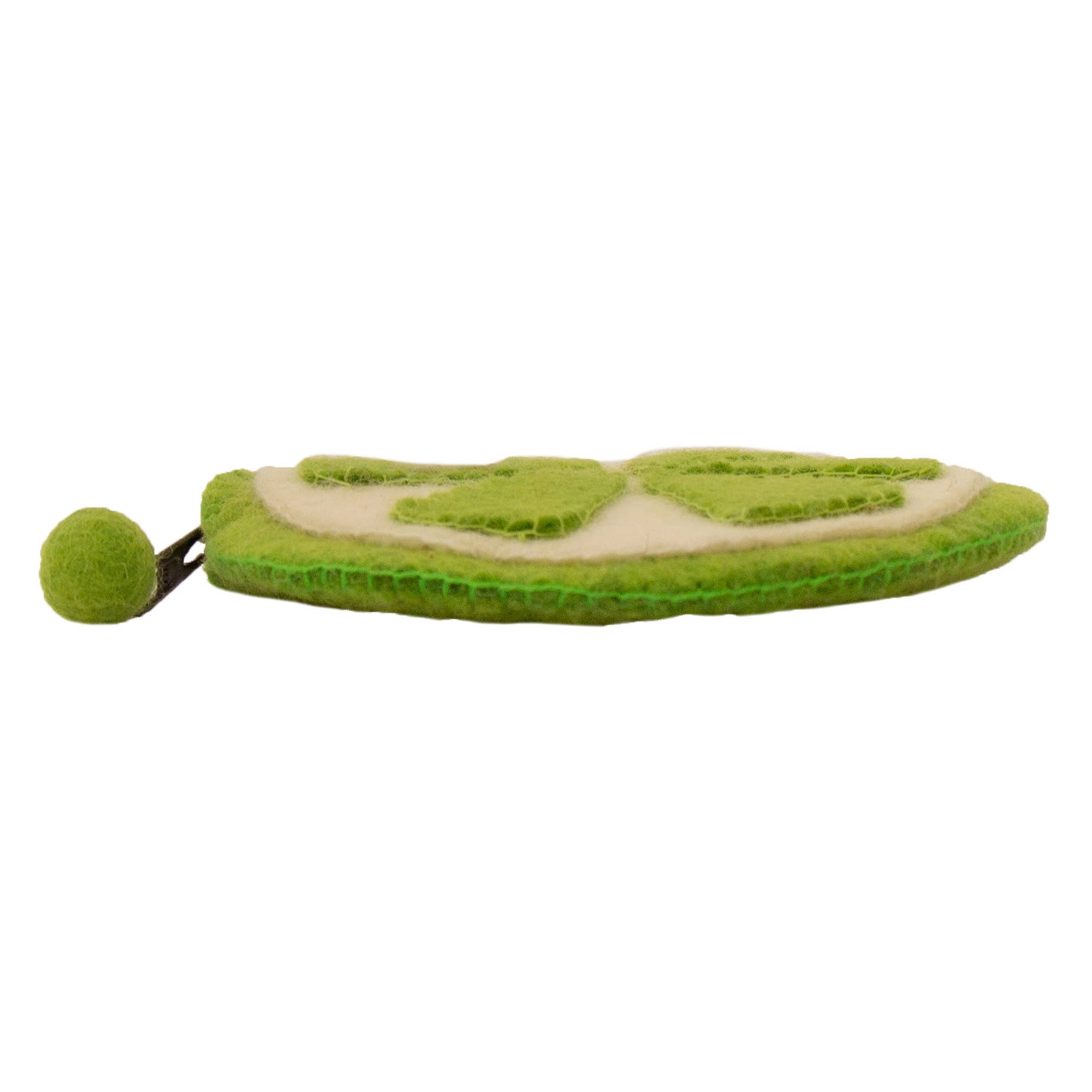 Global Crafts - Wholesale Coin Purse - Women's - Lime Felt Coin Purse2