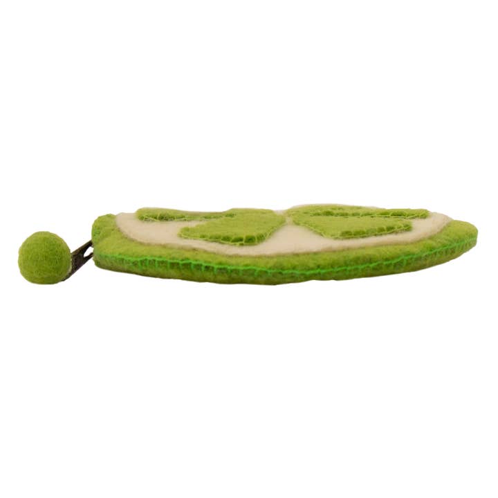 Global Crafts - Wholesale Coin Purse - Women's - Lime Felt Coin Purse2