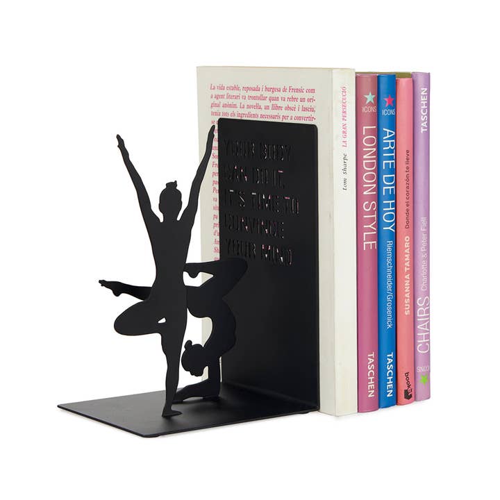 Sujeta Libros Yoga negro metal para venta al por mayor de Balvi