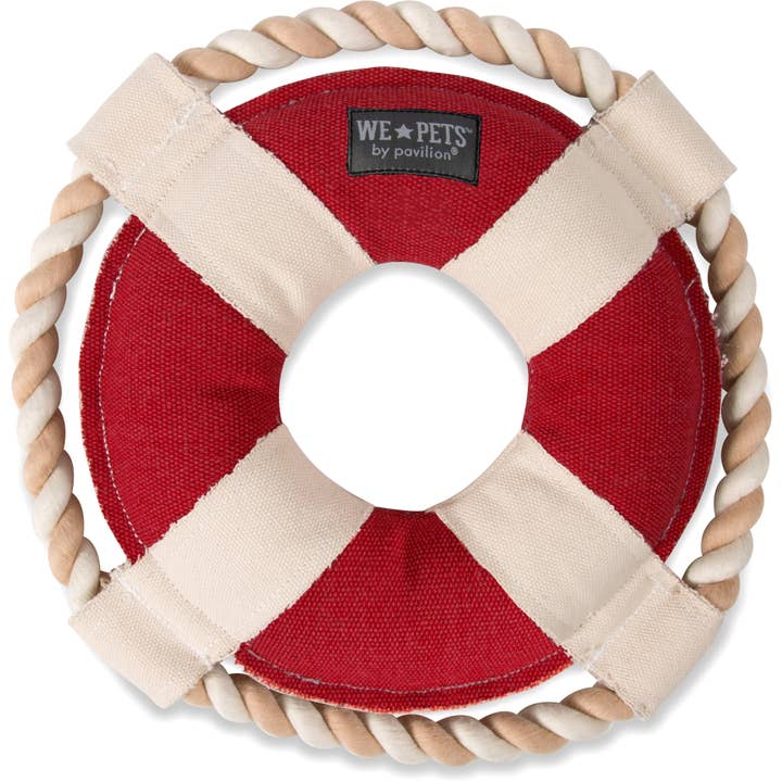 Pavilion - Wholesale Pet Rope Toy - Dog - Best Rescue Ever - 10" Canvas Dog Toy on Rope