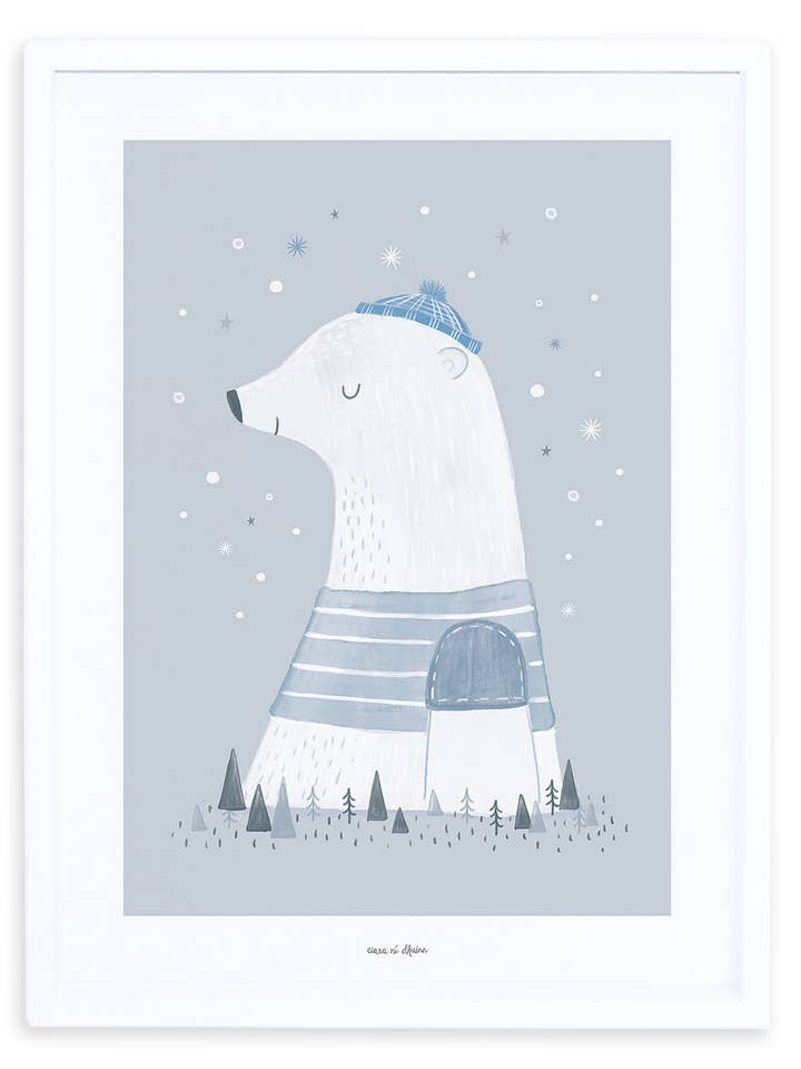 ARTIC DREAM - Affiche encadrée l'Ours Polaire (P0279C) para venta al por mayor de LILIPINSO