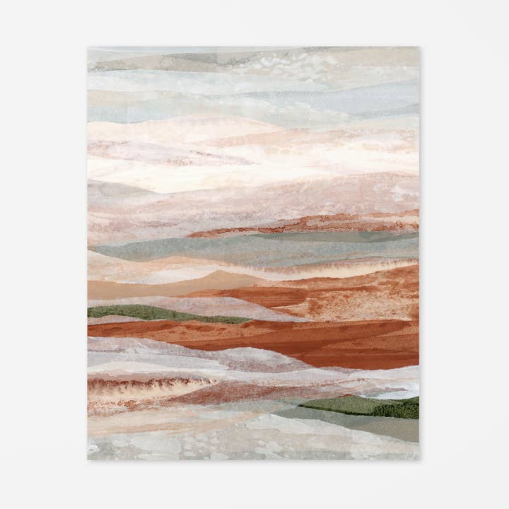 "Desert Oasis" A Vertical Print by Lara Eckerman for wholesale by Lara Eckerman Art
