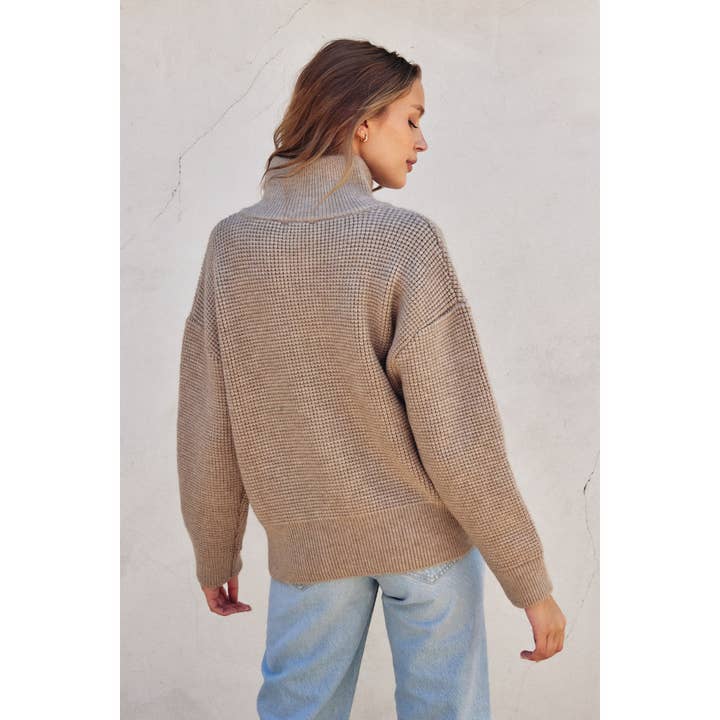 Dress Forum - Wholesale Jacket - Women's - Two Way Zip Waffle Knit Jacket8