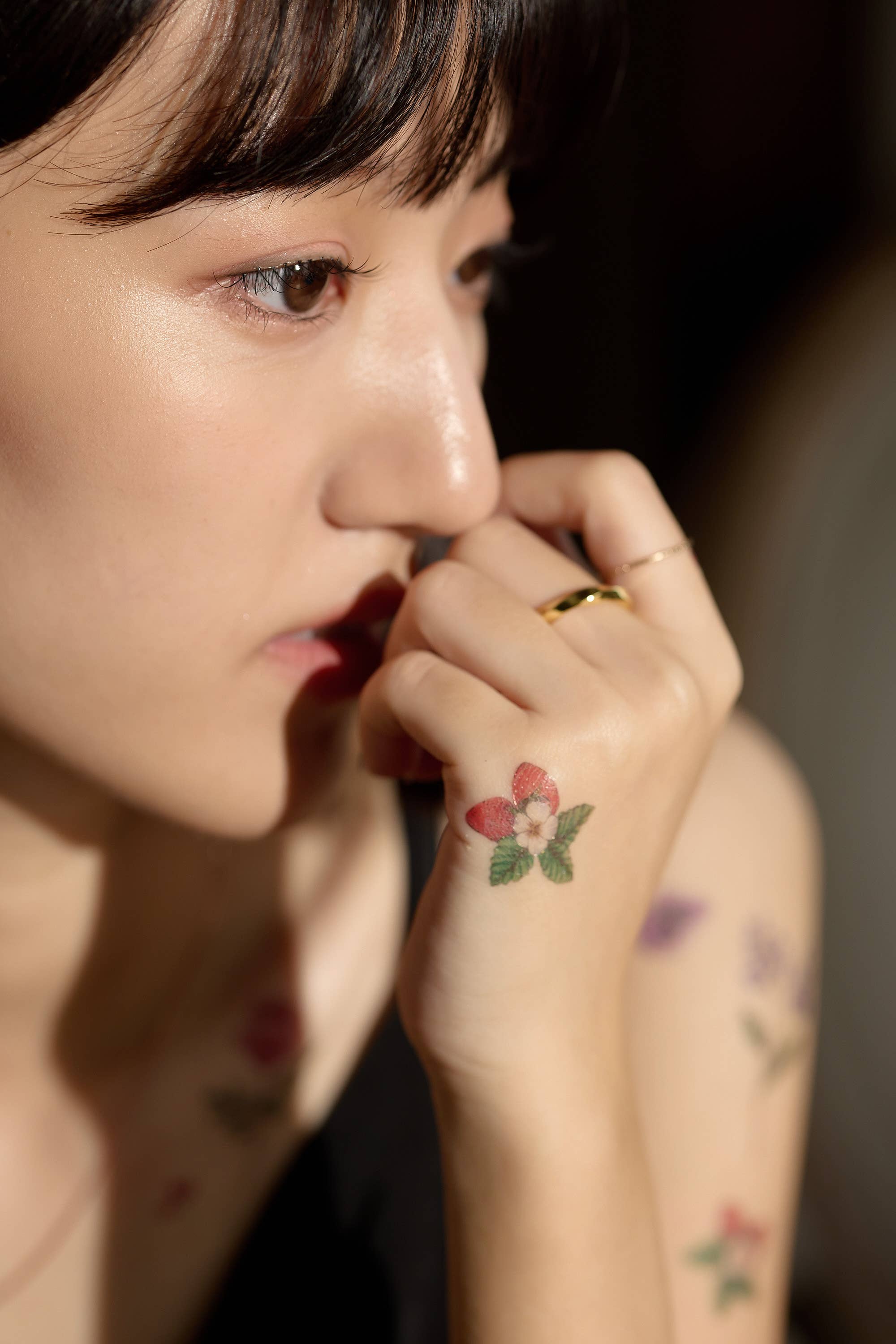 PAPERSELF - Wholesale Tijdelijke tattoo - Bloemen en bessen Tijdelijke Tattoos Stickers10