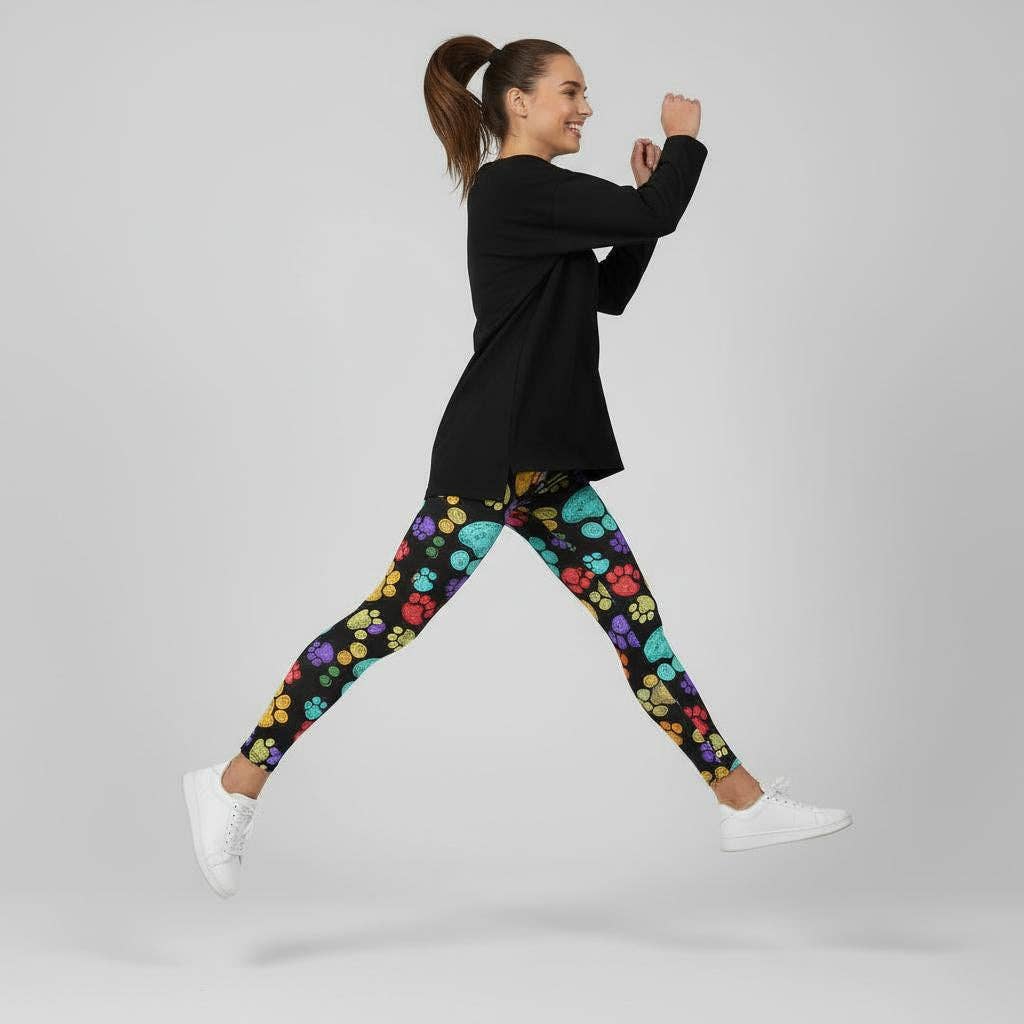 Natopia - Wholesale Athletic/Lounge Leggings - Women's - Draw A Paw Ultimate Leggings1