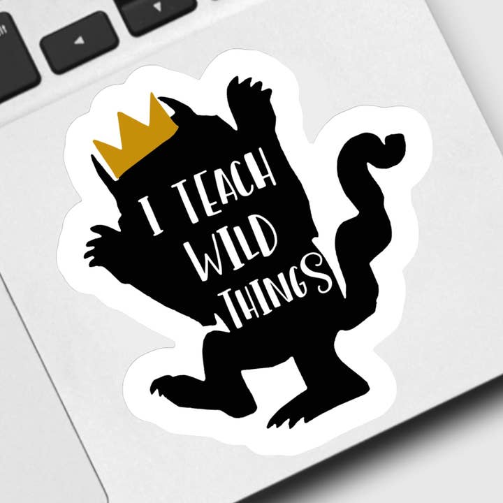 Adesivo Eu ensino coisas selvagens por atacado de Ace the Pitmatian Co