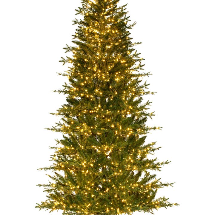 Haute Decor - Wholesale Artificial Christmas Tree - 7 Foot Pre-lit Asheville Slim Christmas Tree