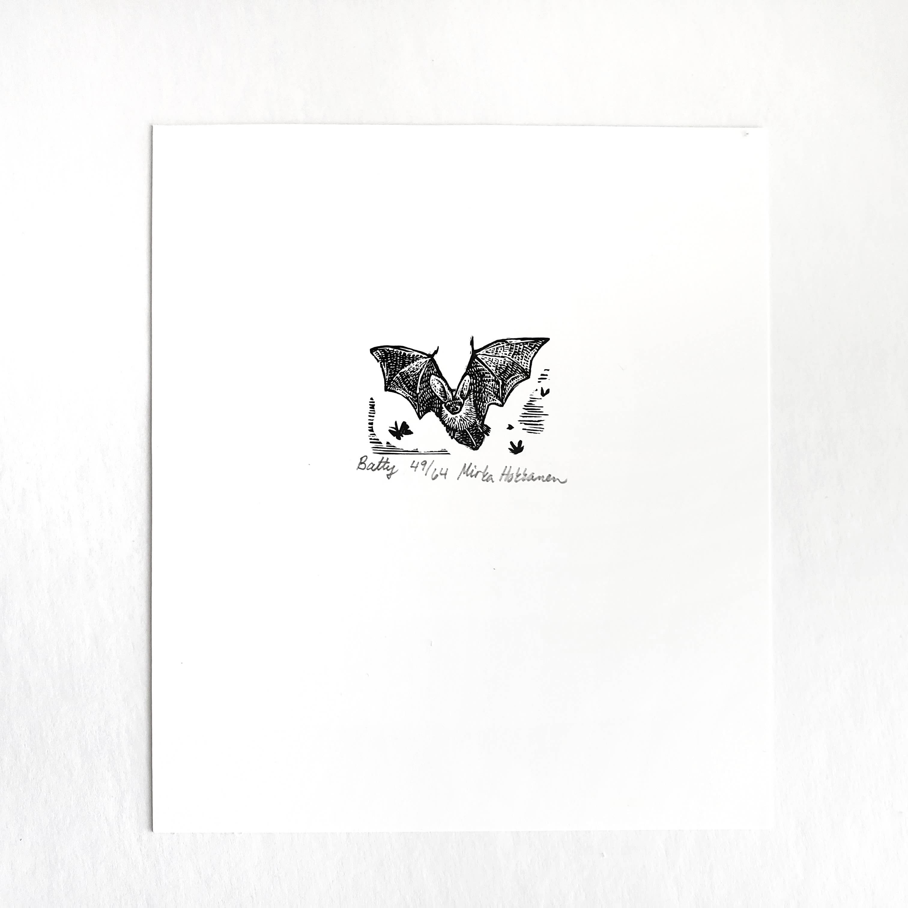 Mirka Hokkanen - Wholesale Art Print - Miniature Bat Print1