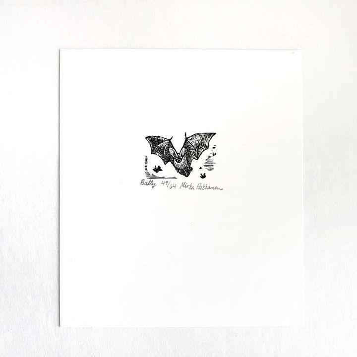 Mirka Hokkanen - Wholesale Art Print - Miniature Bat Print1