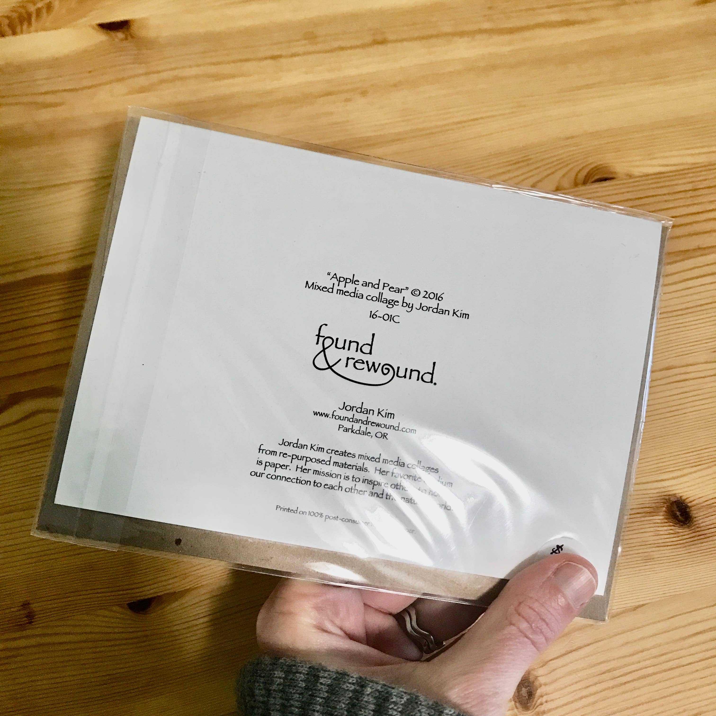 Found & Rewound - Wholesale Stationery/Notecard Set - Sleeved Cards in Bio-Plastic Cello Sleeve2