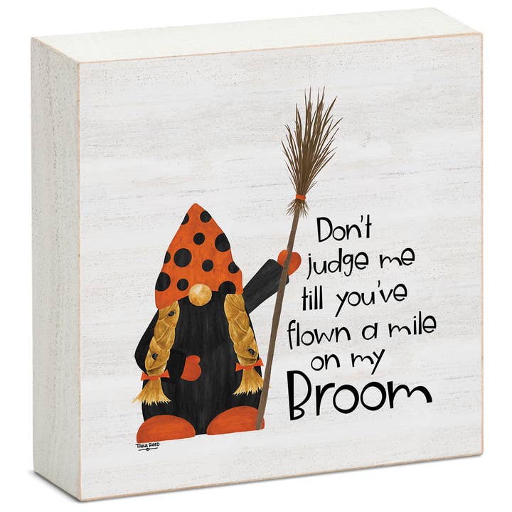 CounterArt/Highland Home/Thirstystone/CoasterStone - Wholesale Desk/Tabletop Sign - Gnomes of Halloween Pre-Pack Wood Block Sign Display