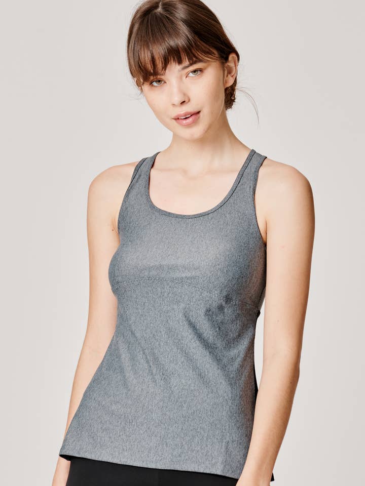 CLASSICO SUPER SOFT TOUCH GREY TANK TOP för wholesale av Sapopa