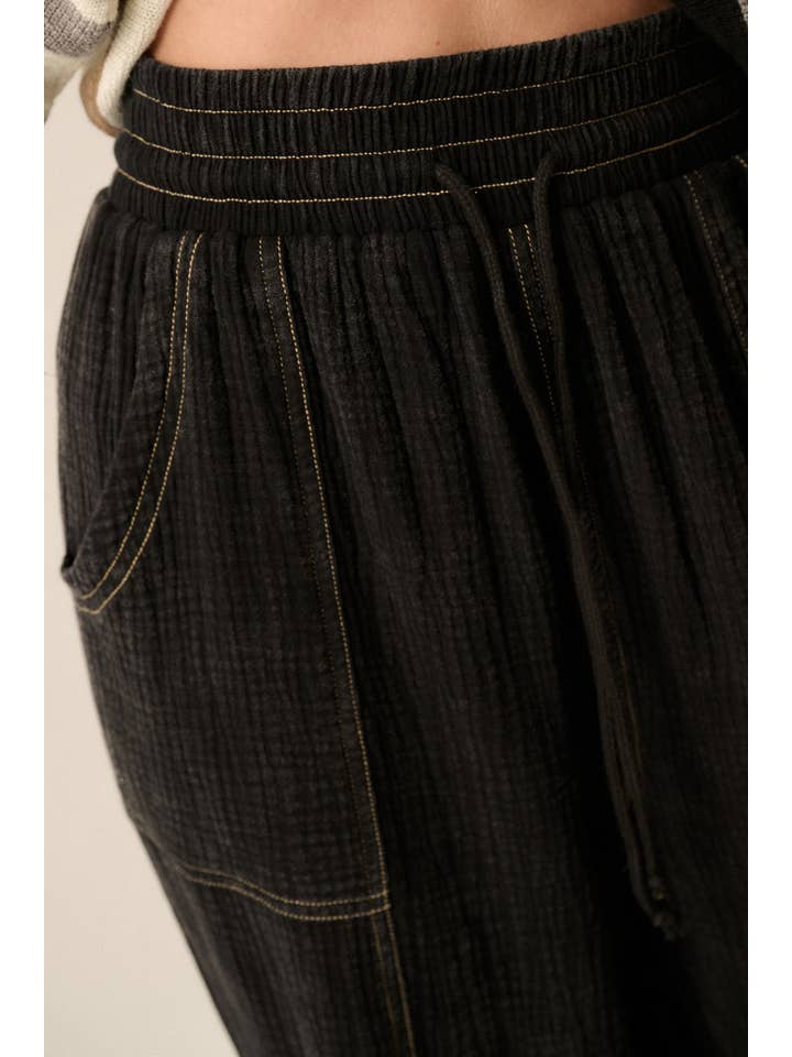 Promesa USA - Wholesale Pants - Women's - Mineral Washed Crinkle Cotton Parachute Pants29