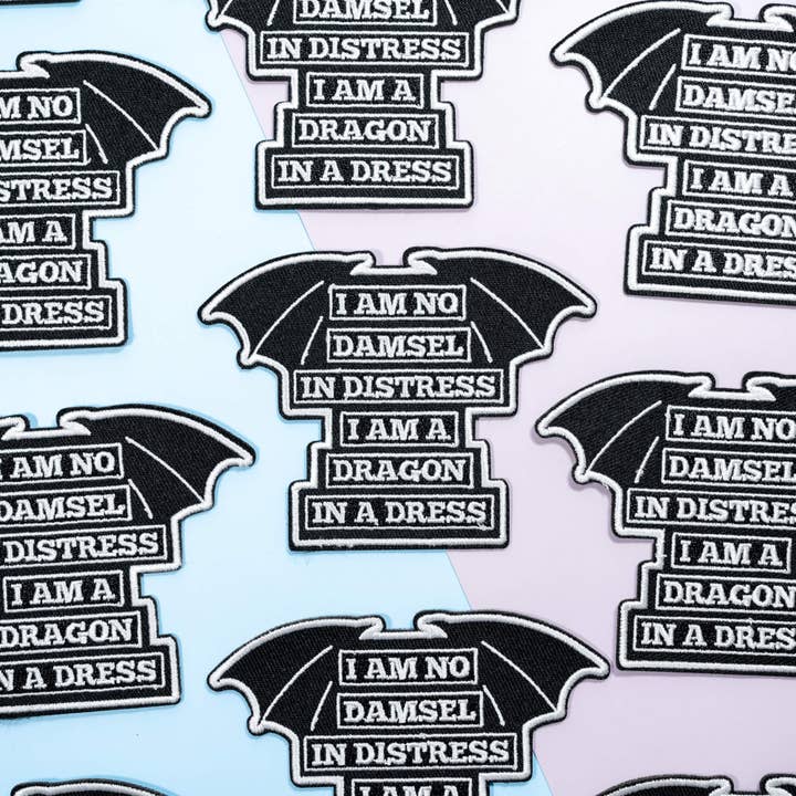 Moonmoli – wholesale Patch – I Am No Damsel in Distress I Am A Dragon In A Dress Patches3
